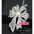 latest high quality crystal flower bowknot brooch
